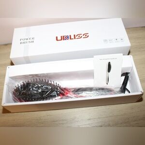 Ukliss Red Hair Straightener Brush Brand New in package 3D Brush